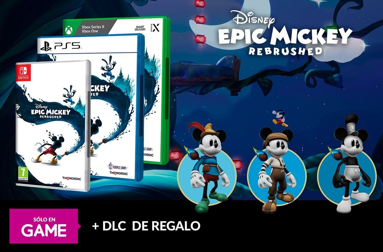 DLC exclusivo de Disney Epic Mickey Rebrushed en GAME