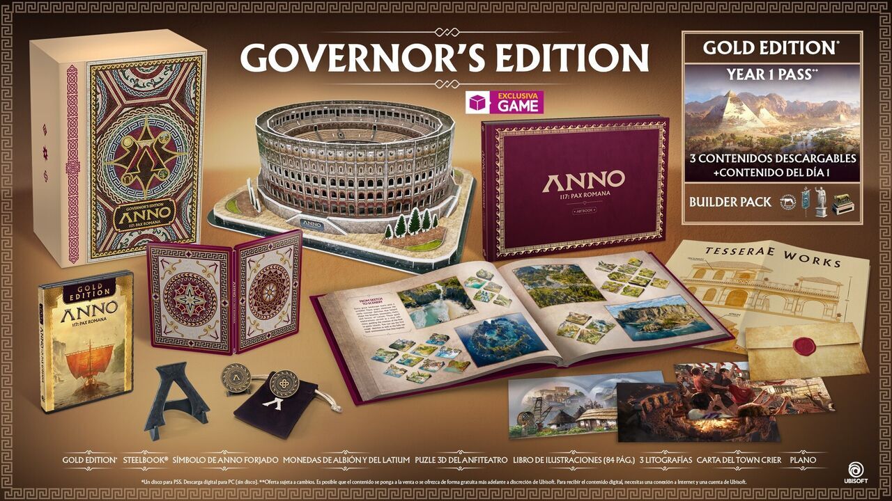 Ya puedes reservar Anno 117: Pax Romana y su espectacular Governer