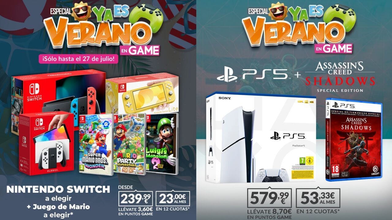 GAME celebra el verano con multitud de ofertas en videojuegos, merchandising, PC Gaming y mucho más