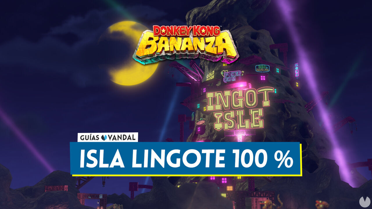 Colapso de Isla Lingote al 100% en Donkey Kong Bananza - Donkey Kong Bananza