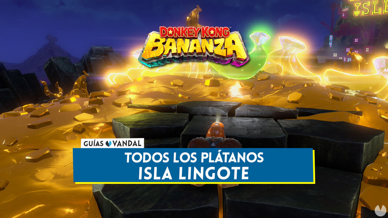 Todos los pltanos de Colapso de Isla Lingote en Donkey Kong Bananza - Localizacin - Donkey Kong Bananza