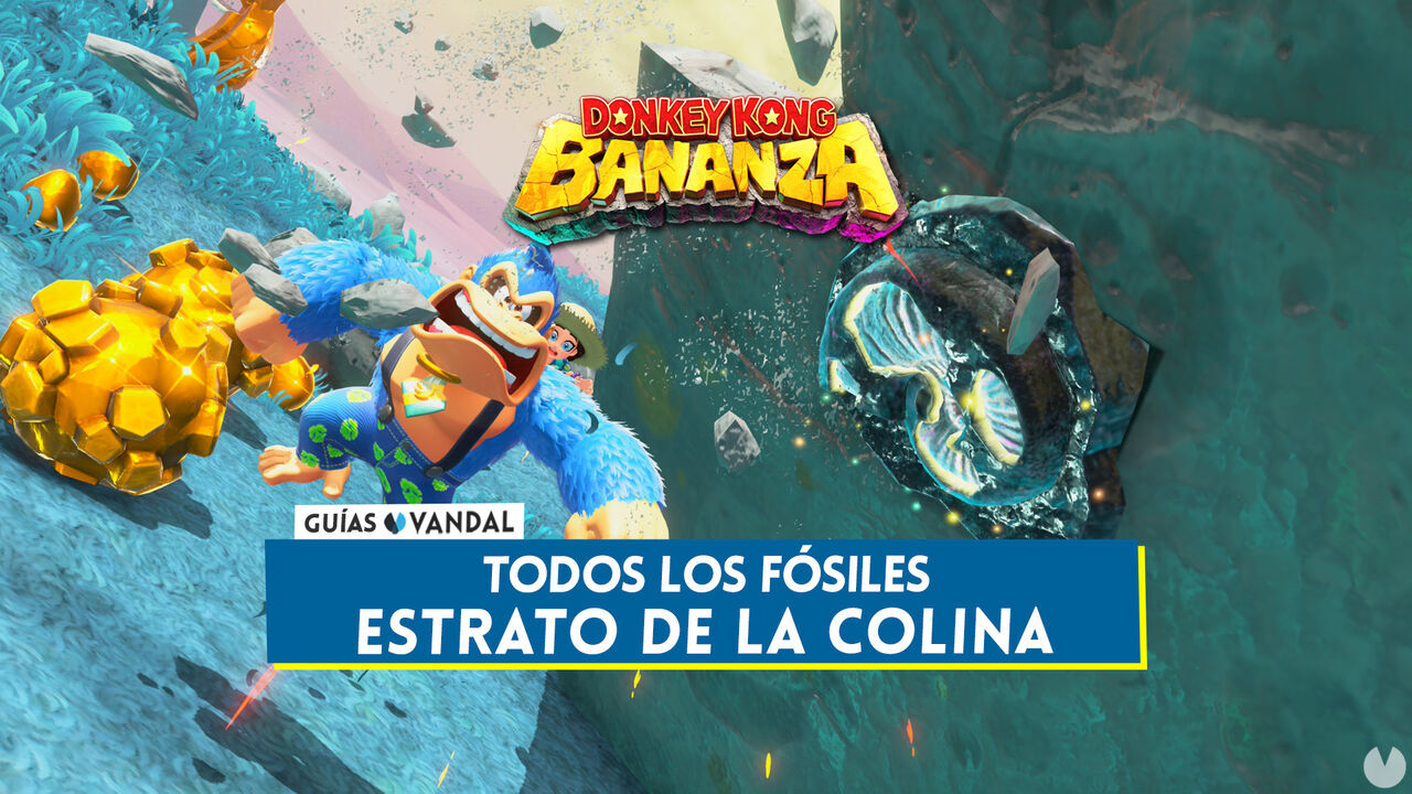 Todos los fsiles de Estrato de las colinas en Donkey Kong Bananza - Localizacin - Donkey Kong Bananza