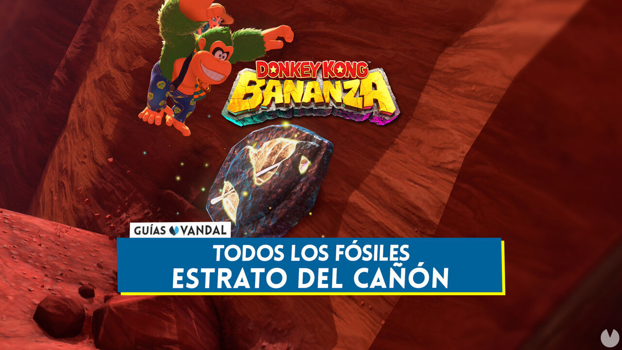 Todos los fsiles de Estrato del can en Donkey Kong Bananza - Localizacin - Donkey Kong Bananza