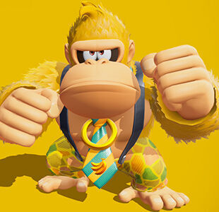 Donkey Kong Bananza - Color de pelaje Amarillo limón
