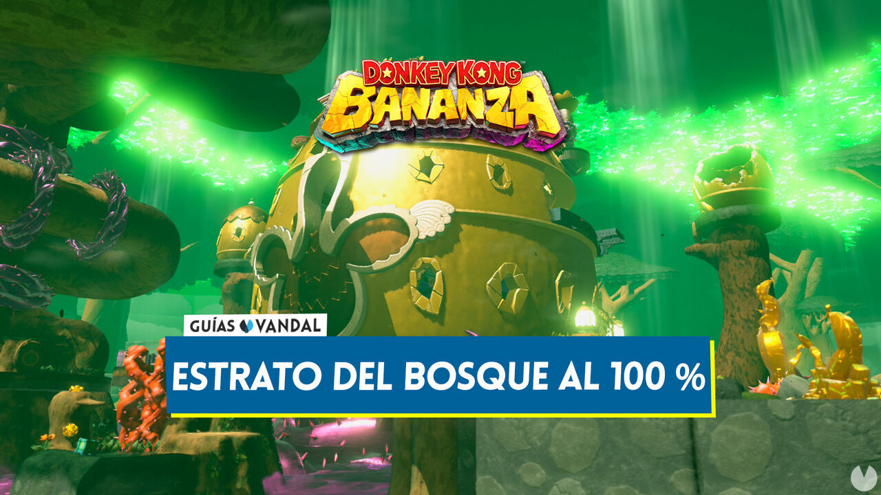 Estrato del bosque al 100% en Donkey Kong Bananza - Donkey Kong Bananza