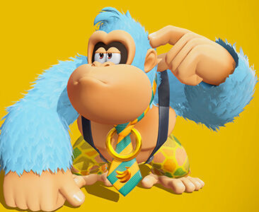 Donkey Kong Bananza - Color de pelaje Azul pastel