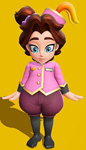 Donkey Kong Bananza - Traje de botones rosa