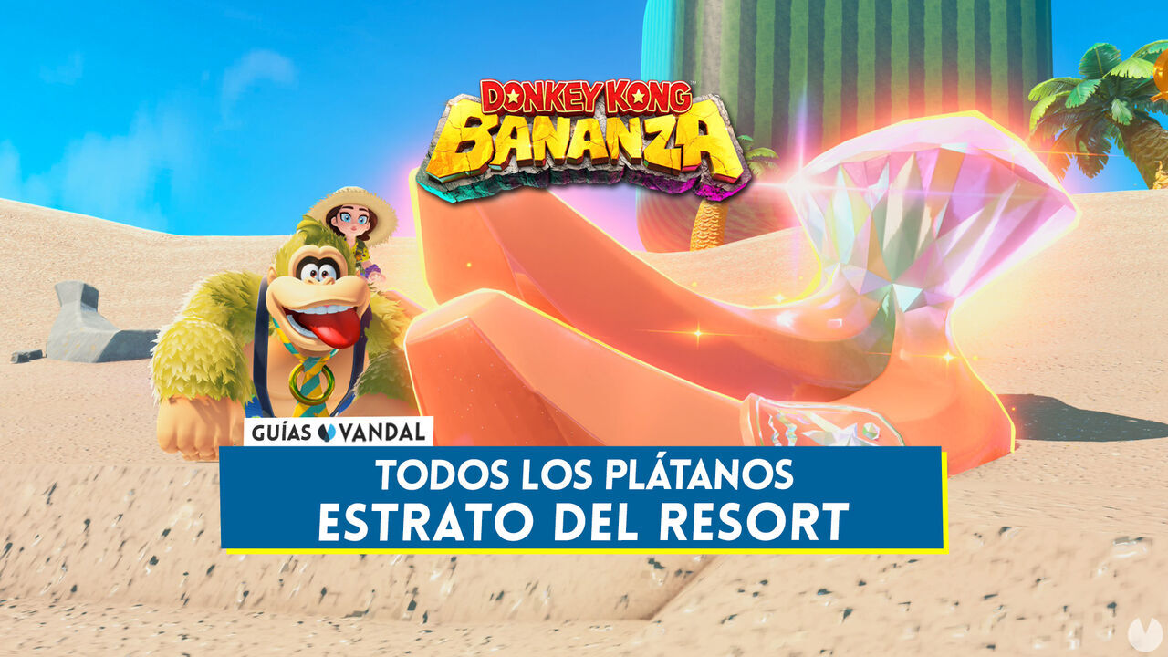 Todos los pltanos de Estrato del resort en Donkey Kong Bananza - Localizacin - Donkey Kong Bananza