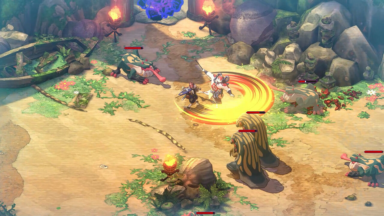 Como un Hades cooperativo de mitología japonesa: Nuevo gameplay de Towa and the Guardians of the Sacred Tree. Noticias en tiempo real