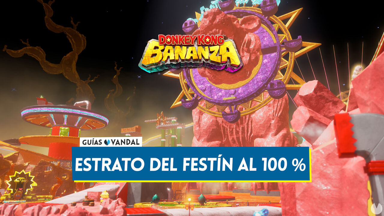 Estrato del festn al 100% en Donkey Kong Bananza - Donkey Kong Bananza