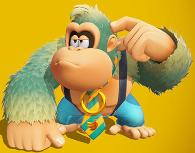 Donkey Kong Bananza - Color de pelaje Degradado té matcha