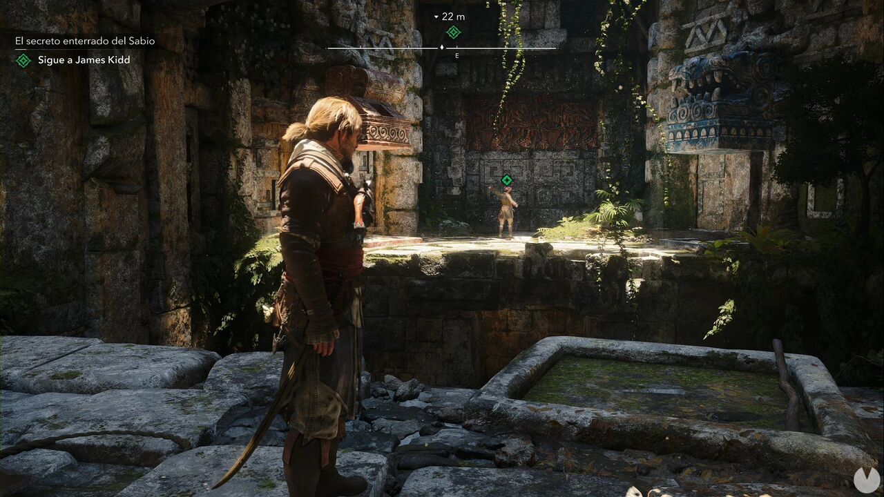 Assassin's Creed Black Flag Resynced - The Sage's Buried Secret, room where the bridge collapses and Edward is separated from Kidd