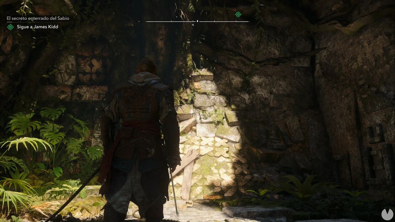 Assassin's Creed Black Flag Resynced - The Sage's Buried Secret, climbing point used to cross the chasm separating you from Kidd