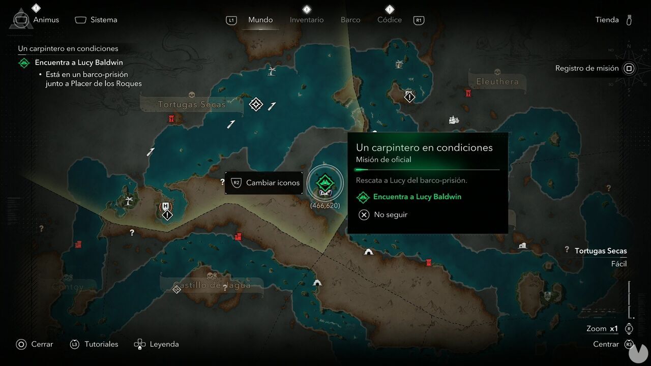 Assassin's Creed Black Flag Resynced - Officer Quests, location of the A Proper Shipwright mission