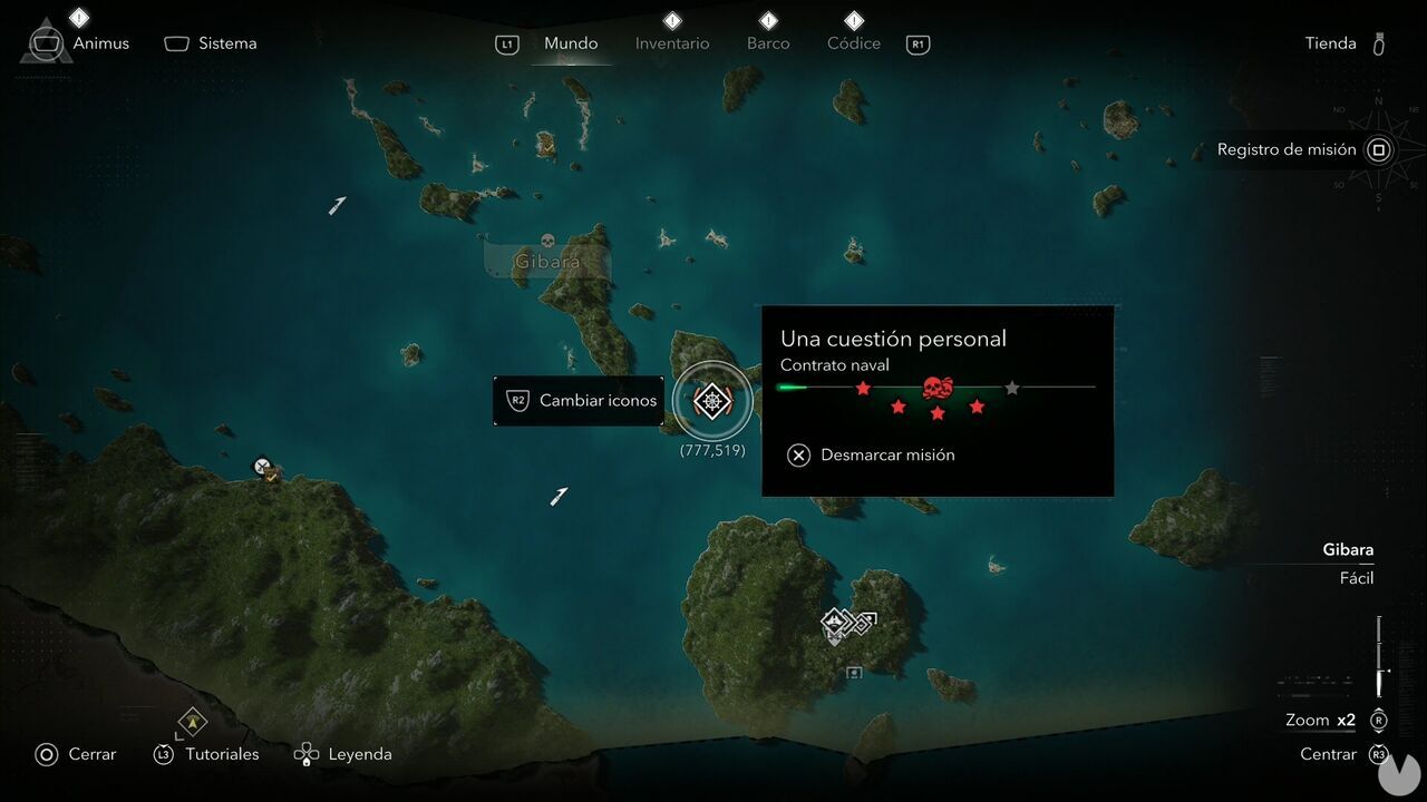 Assassin's Creed Black Flag Resynced - Naval Contracts, location of the A Personal Matter Naval Contract on Crooked Island