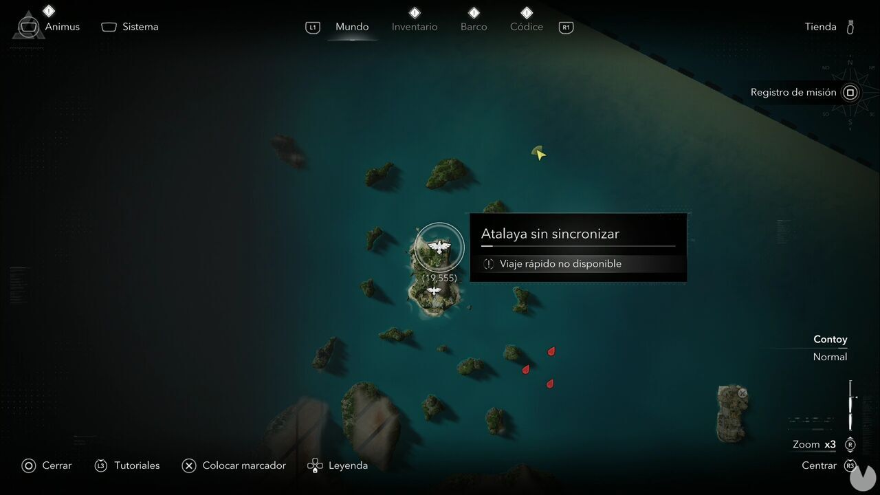 Assassin's Creed Black Flag Resynced - Viewpoints in Contoy, location of one of the Sacrifice Island viewpoints