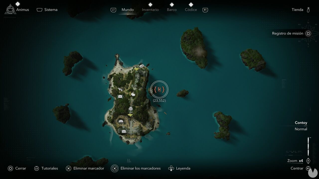 Assassin's Creed Black Flag Resynced - Treasures in Contoy, location of one of the Sacrifice Island treasure chests