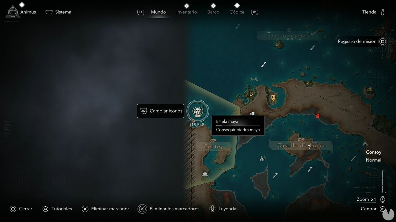 Assassin's Creed Black Flag Resynced - Mayan Stelae in Contoy, location of the Sacrifice Island Mayan Stela