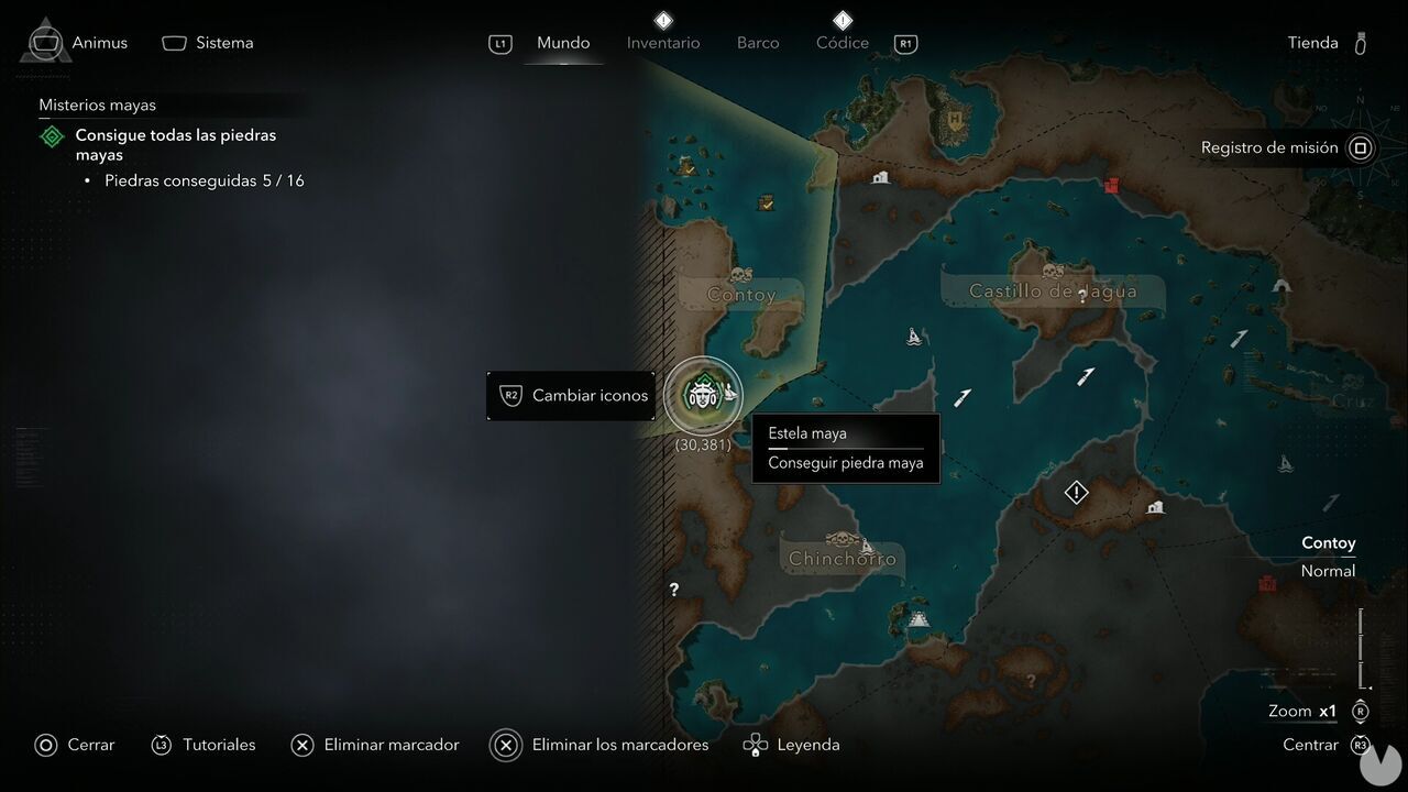 Assassin's Creed Black Flag Resynced - Mayan Stelae, location of the Tulum Mayan Stela