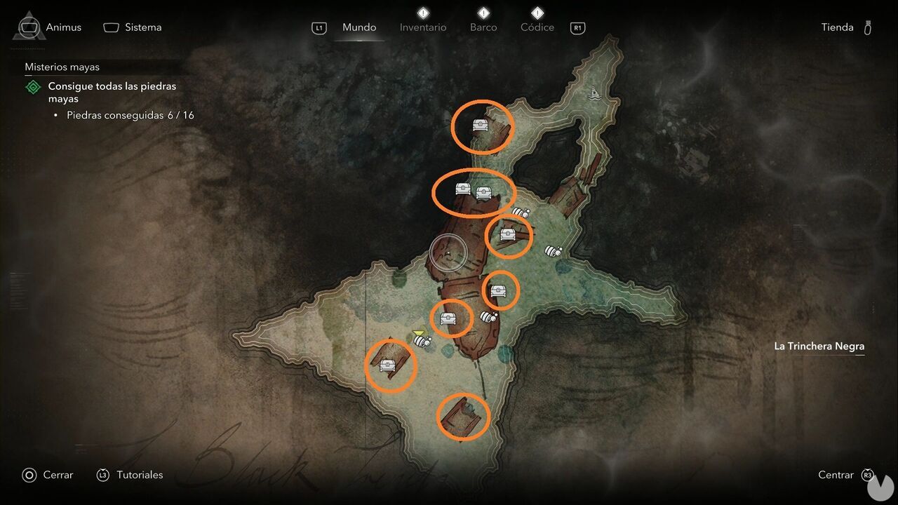 Assassin's Creed Black Flag Resynced - Underwater shipwrecks, treasure locations at Black Trench