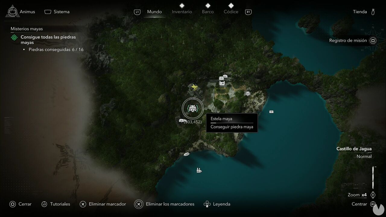 Assassin's Creed Black Flag Resynced - Mayan Stelae in Castillo de Jagua, location of the Mayan Stela in southwestern Isla de Pinos
