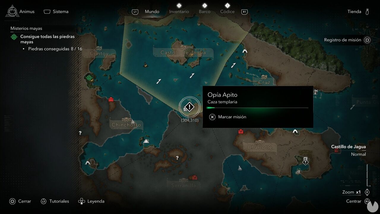 Assassin's Creed Black Flag Resynced - Treasure Maps, Cayman Sound treasure location