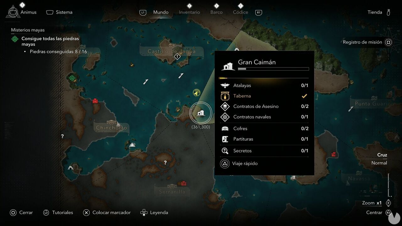 Assassin's Creed Black Flag Resynced - Templar Hunts, Op�a Apito; location of Op�a Apito on the Grand Cayman dock