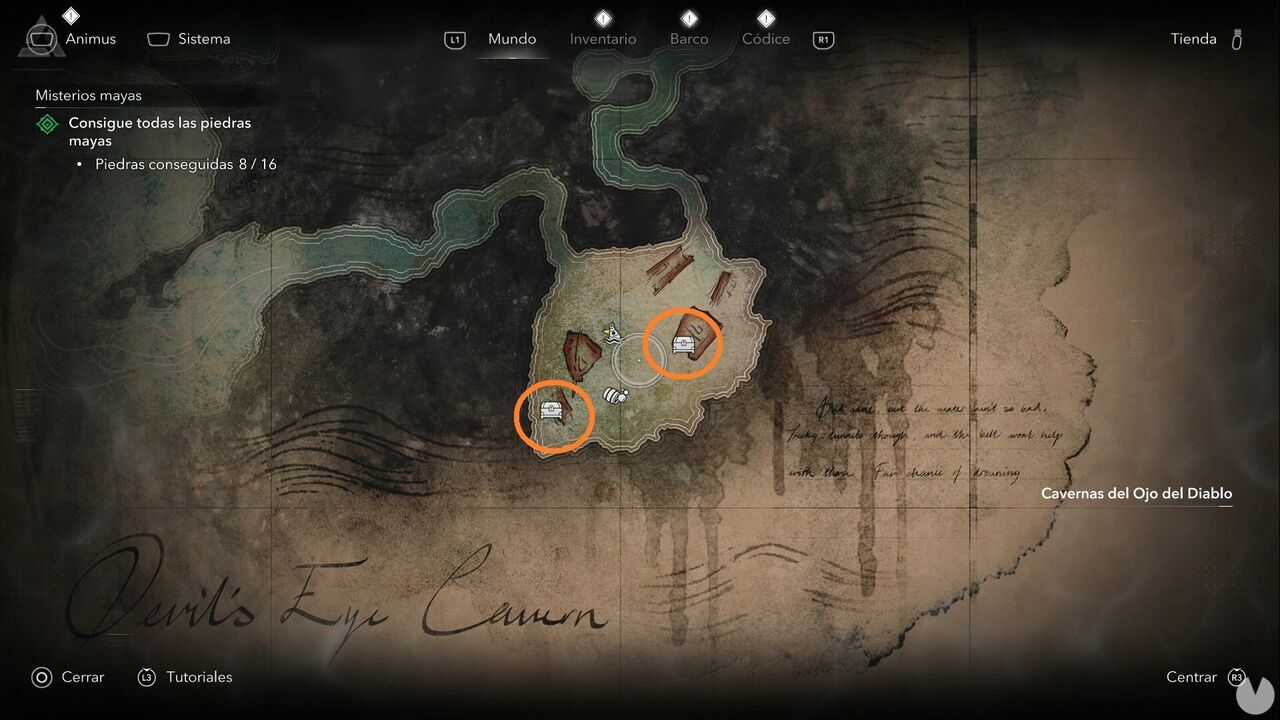 Assassin's Creed Black Flag Resynced - Underwater shipwrecks, chests in the starting area of Devil's Eye Caverns