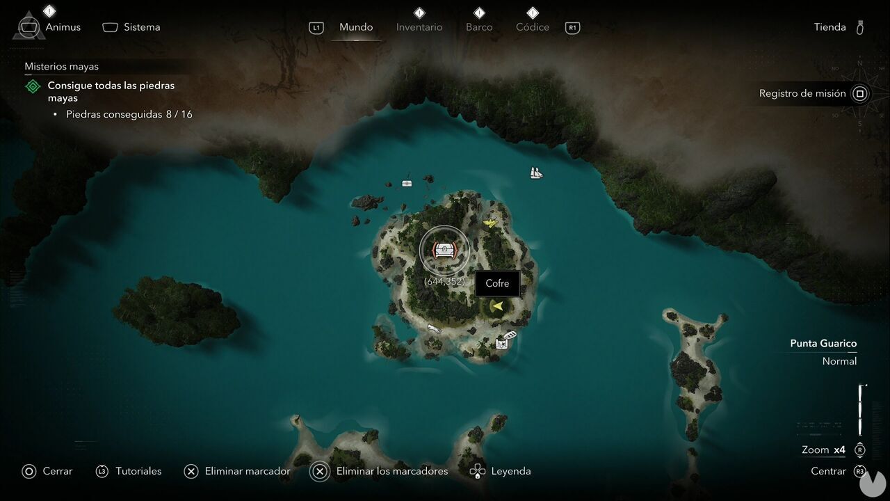 Assassin's Creed Black Flag Resynced - Chests in Punta Guarico, location of one of the Cumberland Bay chests
