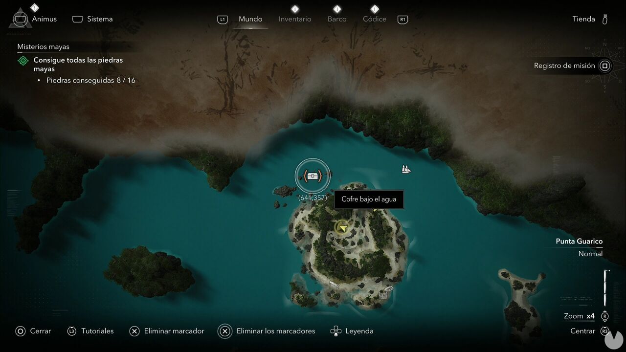 Assassin's Creed Black Flag Resynced - Chests in Punta Guarico, location of one of the Cumberland Bay chests
