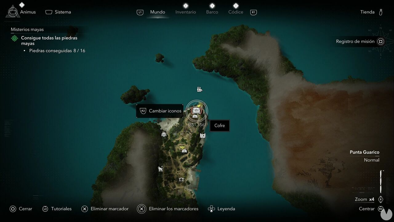 Assassin's Creed Black Flag Resynced - Chests in Punta Guarico, location of one of the Tortuga chests