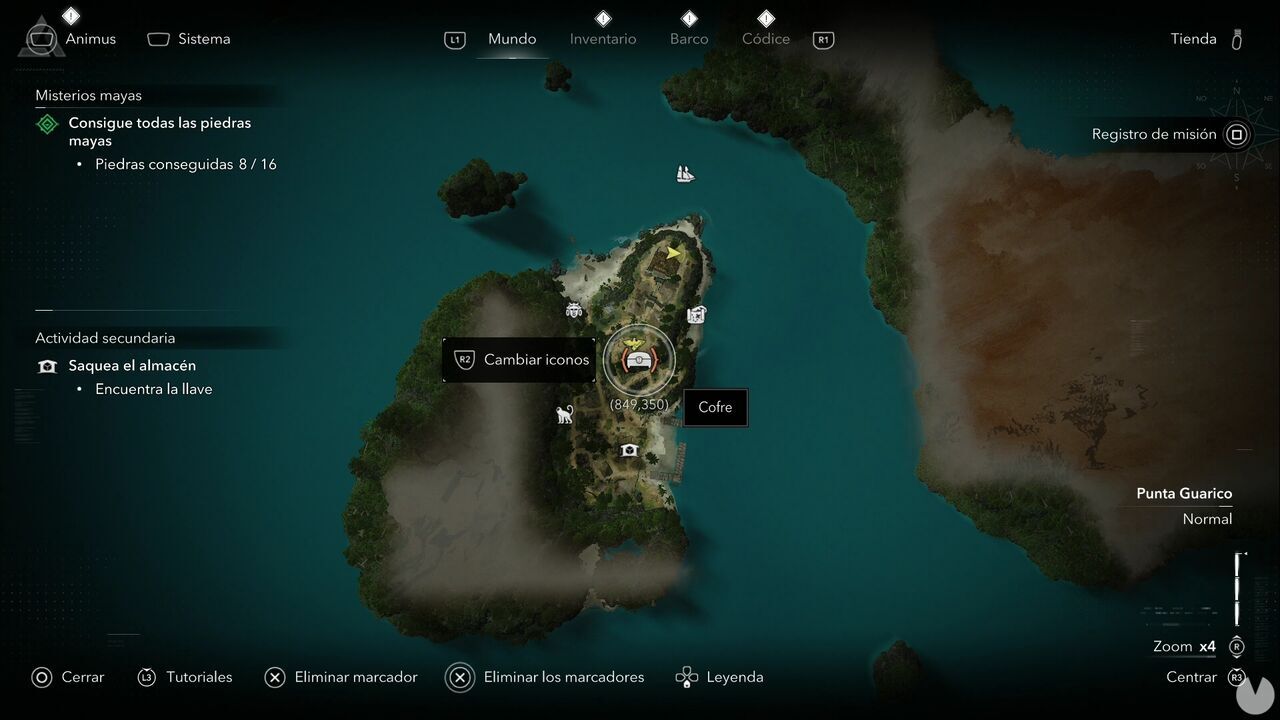 Assassin's Creed Black Flag Resynced - Chests in Punta Guarico, location of one of the Tortuga chests