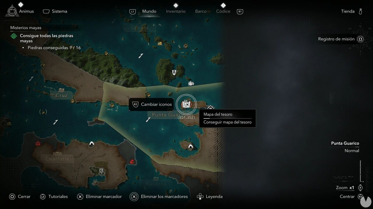 Assassin's Creed Black Flag Resynced - Treasure Maps, Matanzas Treasure Map location