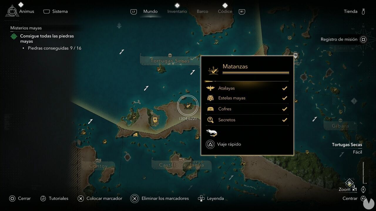 Assassin's Creed Black Flag Resynced - Treasure Maps, Matanzas Treasure Map location