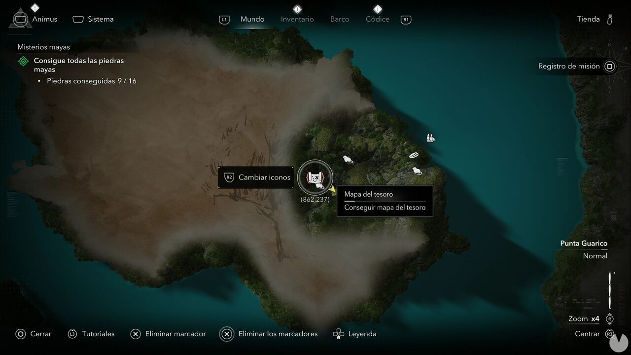 Assassin's Creed Black Flag Resynced - Treasure Maps, Tulum Treasure Map location