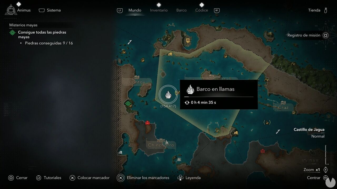 Assassin's Creed Black Flag Resynced - Burning Ships, location of a burning ship