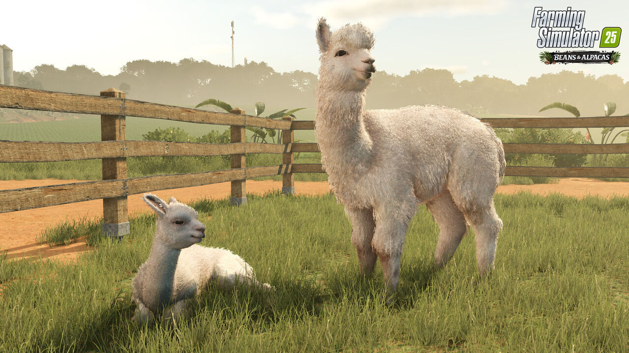 Farming Simulator 25 presenta Beans & Alpacas, su expansión con café, alpacas y una región sudamericana