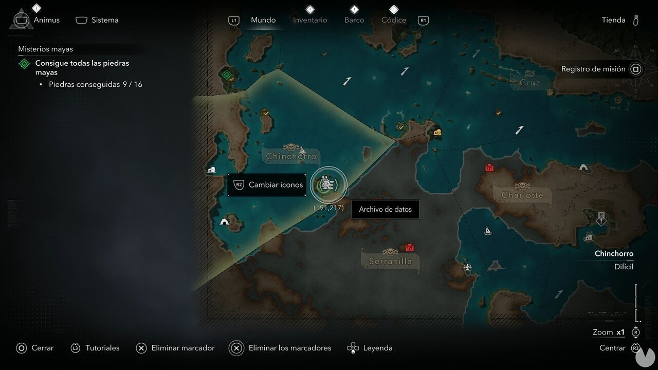 Assassin's Creed Black Flag Resynced - Data Files, location of Recovered Audio in eastern Santanilla