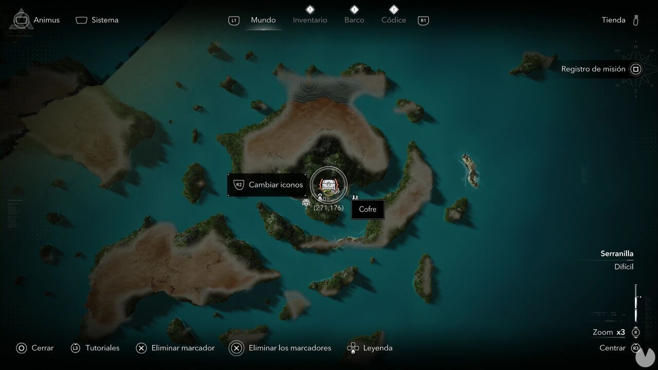Assassin's Creed Black Flag Resynced - Treasures in Serranilla, location of one of the Misteriosa chests