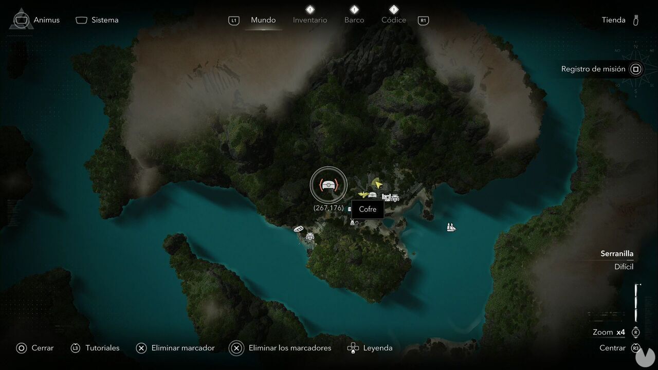 Assassin's Creed Black Flag Resynced - Treasures in Serranilla, location of one of the Misteriosa chests