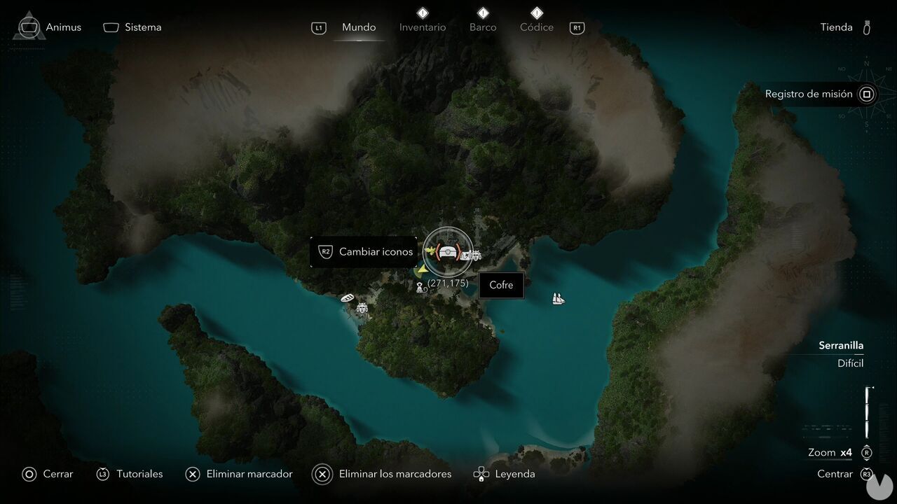 Assassin's Creed Black Flag Resynced - Treasures in Serranilla, location of one of the Misteriosa chests