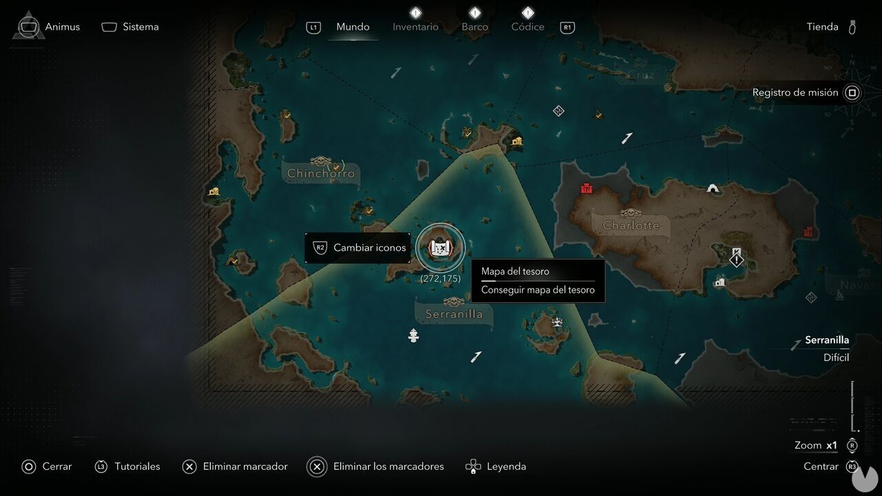 Assassin's Creed Black Flag Resynced - Treasure Maps, Kingston Treasure Map location