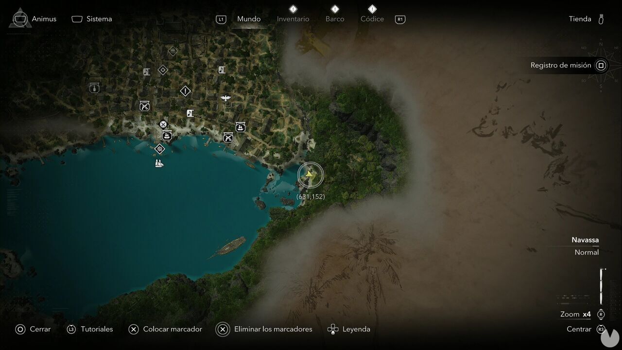 Assassin's Creed Black Flag Resynced - Treasure Maps, Kingston Treasure Map treasure location