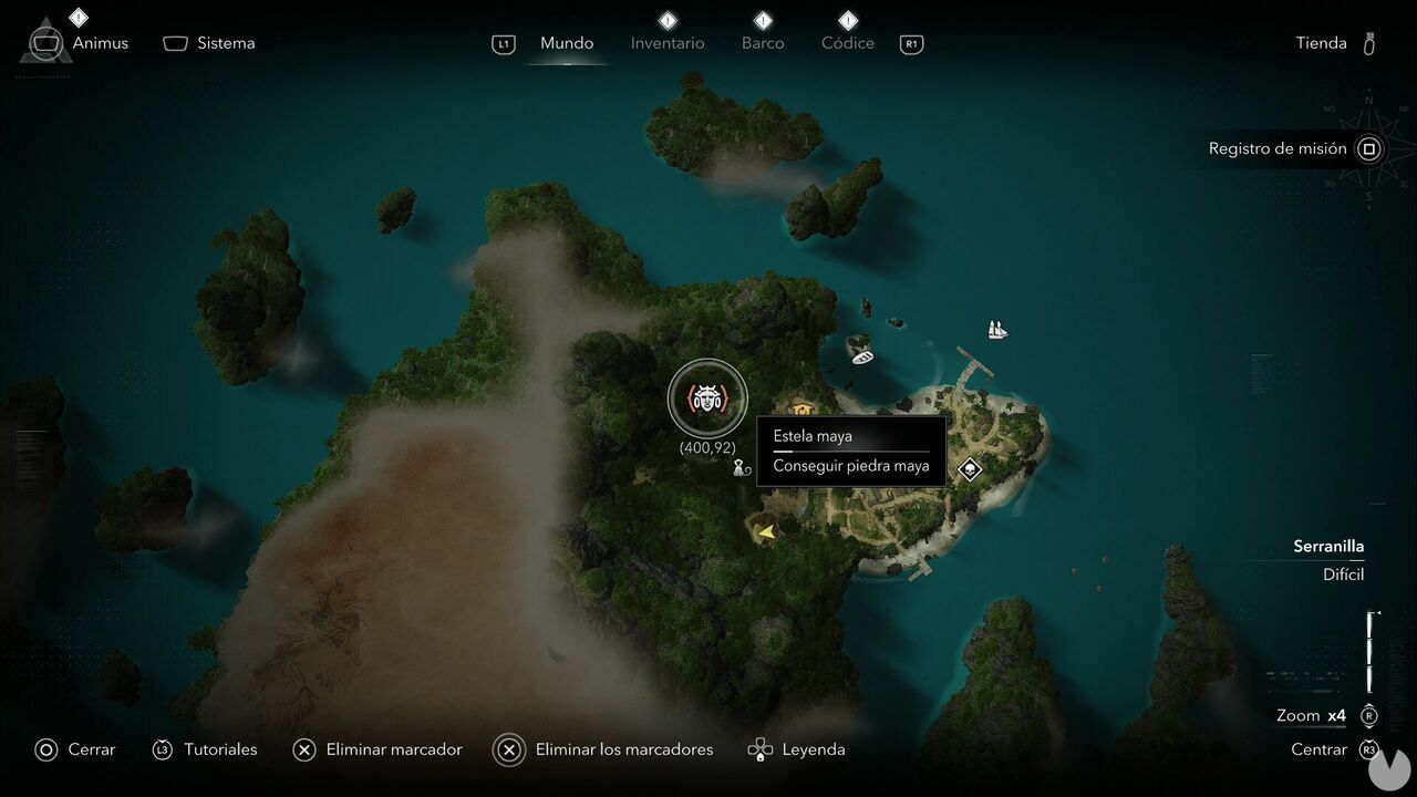 Assassin's Creed Black Flag Resynced - Mayan Stelae in Serranilla, location of the New Bone Mayan Stela