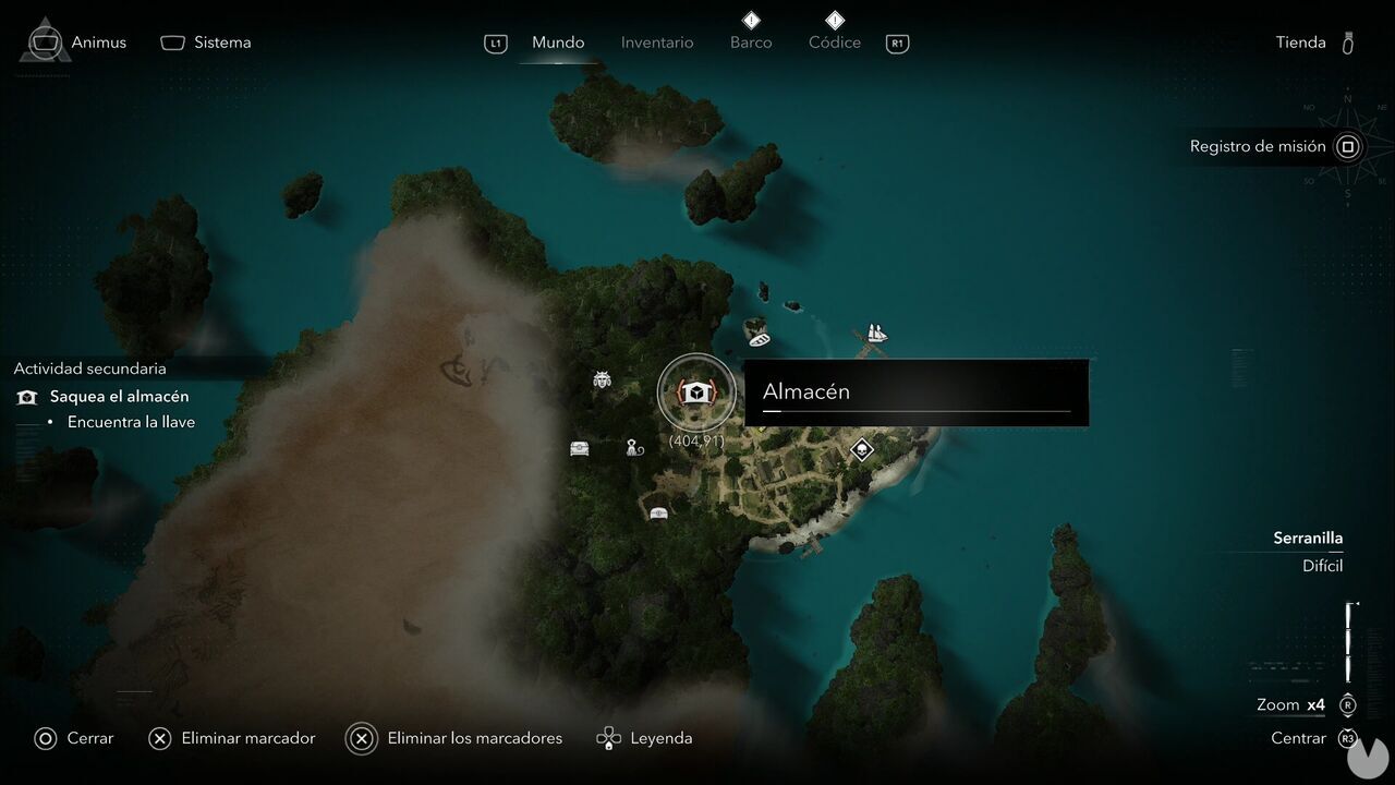 Assassin's Creed Black Flag Resynced - Warehouses, location of the New Bone warehouse in southeastern Serranilla