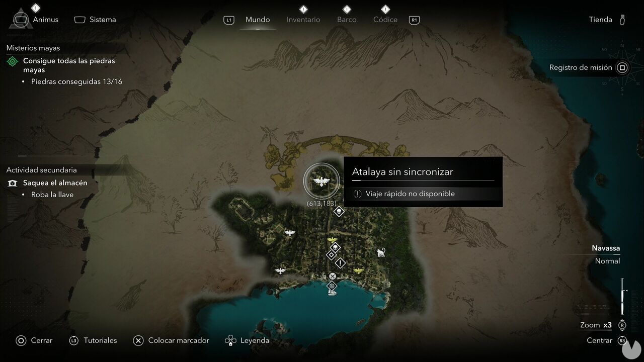 Assassin's Creed Black Flag Resynced - Viewpoints in Navassa, location of one of the Kingston viewpoints