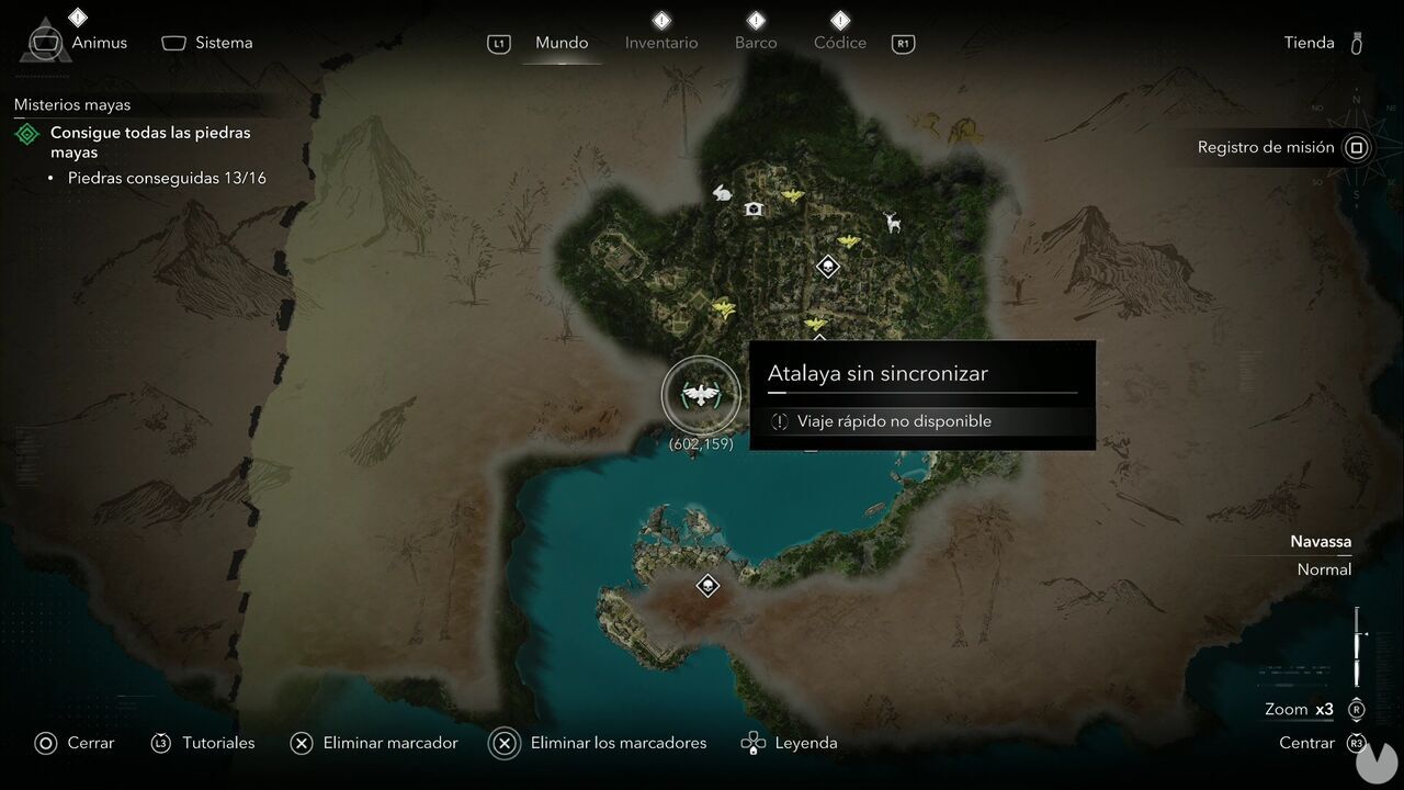 Assassin's Creed Black Flag Resynced - Viewpoints in Navassa, location of one of the Kingston viewpoints