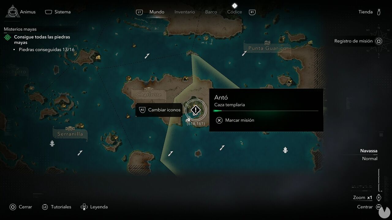 Assassin's Creed Black Flag Resynced - Templar Hunts, Ant�; location of Ant� in the southeastern part of Kingston