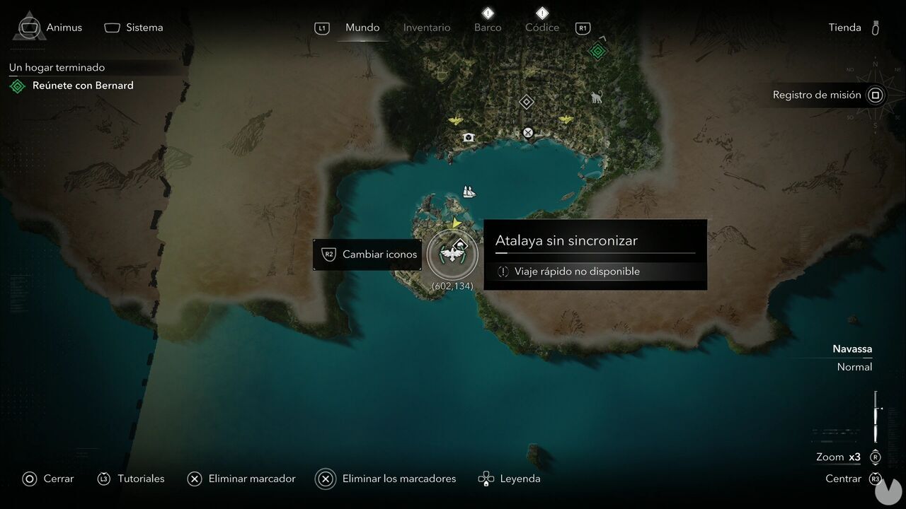Assassin's Creed Black Flag Resynced - Viewpoints in Navassa, location of a Port Royal viewpoint
