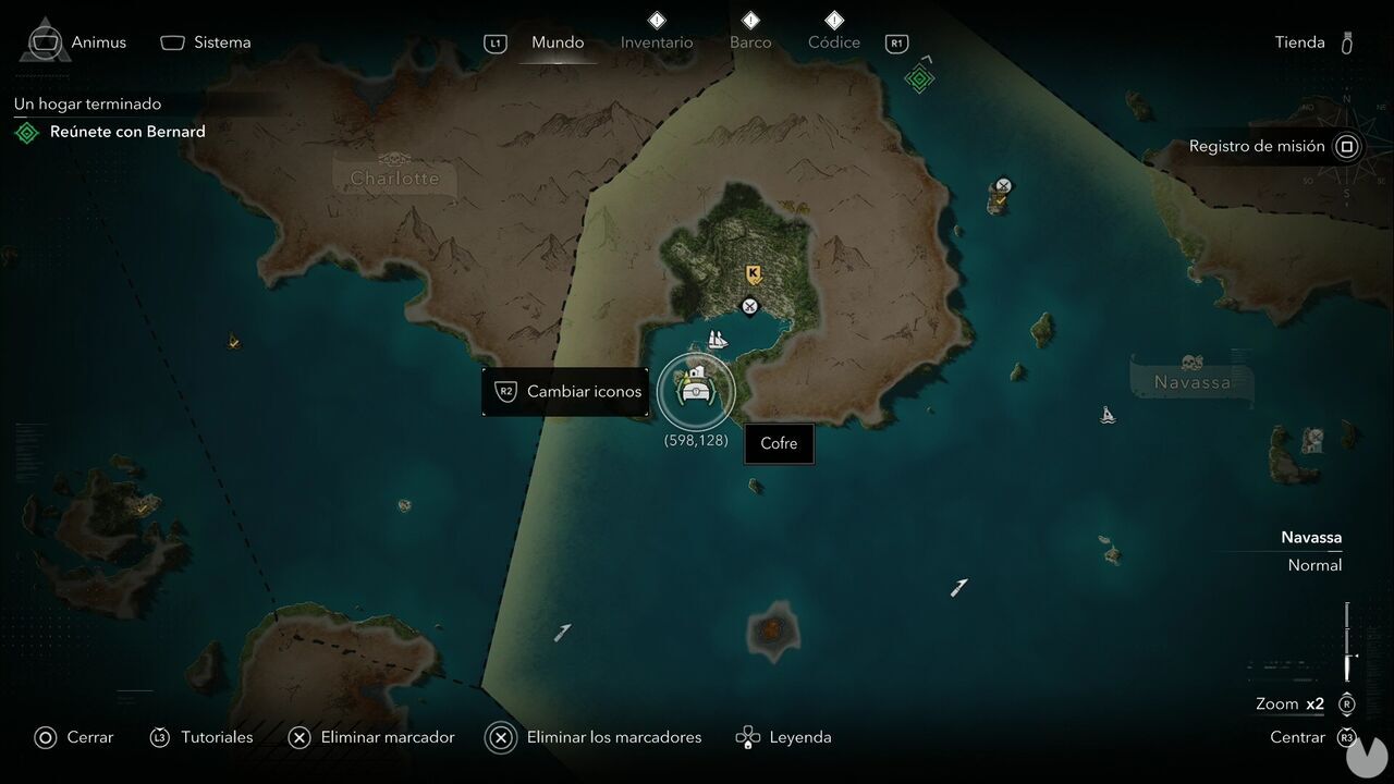 Assassin's Creed Black Flag Resynced - Treasures in Navassa, location of one of the Port Royal chests